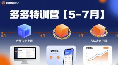 多多特训营【5-7月】产品决定上限，方法决定下限，各种玩法技巧落地实操-U9联盟