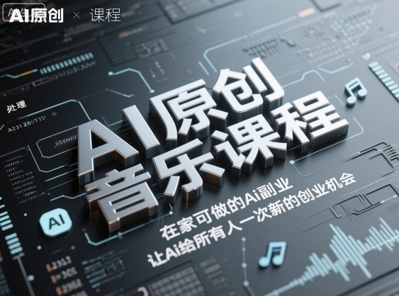AI原创音乐课程，在家可做的Ai副业，让Ai给所有人一次新的创业机会-U9联盟