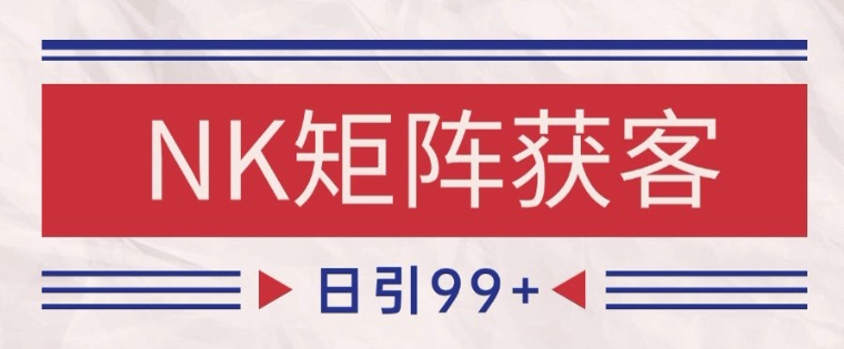 小红书某音NK赛道引流获客 自热矩阵日引200+【揭秘】-U9联盟