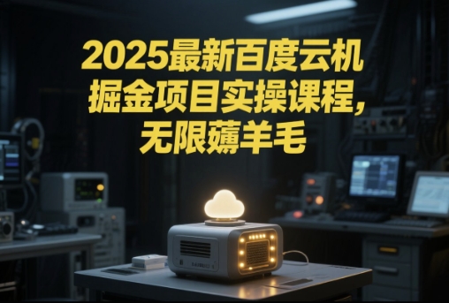 2025最新百度云机掘金项目实操课程单窗口保底5-10元月收益单窗口150+【揭秘】-U9联盟