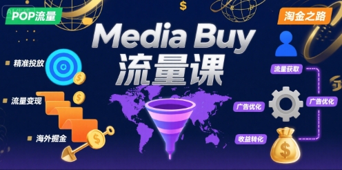 Media Buy之POP流量课，带你开启海外Media Buy淘金之路-U9联盟