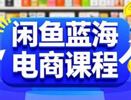 闲鱼蓝海电商课程，手把手助你快速上手，轻松实现闲鱼稳定盈利-U9联盟