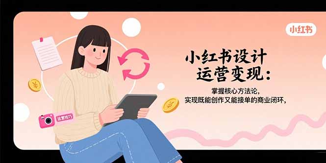 小红书设计运营变现：掌握核心方法论，实现既能创作又能接单的商业闭环-U9联盟