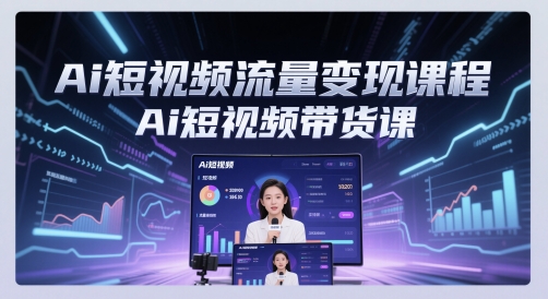 Ai短视频流量变现课程，Ai短视频带货课-U9联盟