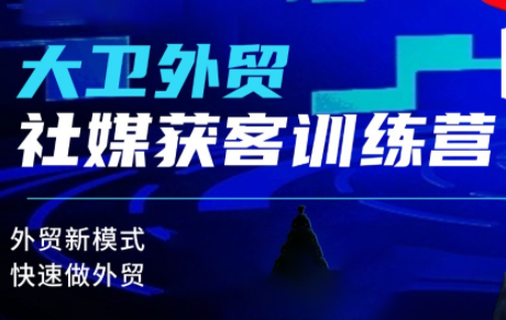大卫老师·外贸社媒获客独家训练营(更新)-U9联盟