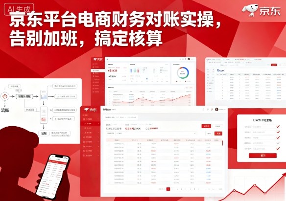 京东平台电商财务对账实操，告别加班，搞定核算-U9联盟