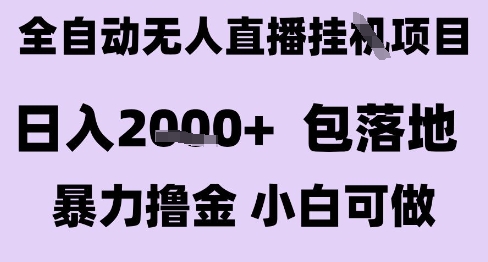 最新全自动抖音无人直播挂G项目，日入2k+ 包落地暴力撸金，小白可做【揭秘】-U9联盟