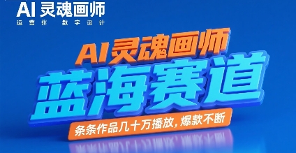 AI灵魂画师，蓝海赛道，条条作品几十W播放，爆款不断-U9联盟