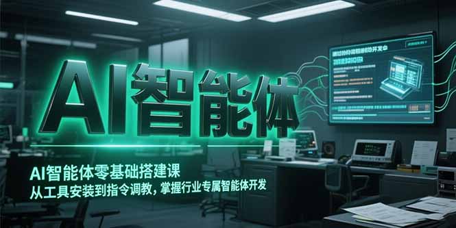 AI智能体零基础搭建课，从工具安装到指令调教，掌握行业专属智能体开发…-U9联盟