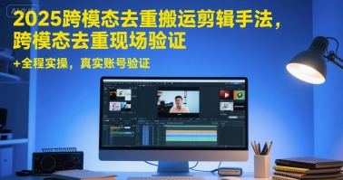 2025跨模态去重搬运剪辑手法，跨模态去重现场验证 +全程实操，真实账号验证-U9联盟