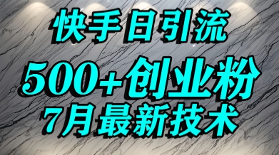 创业粉怎么打？快手精准引流创业粉，宝妈群体日进500+精准流量-U9联盟