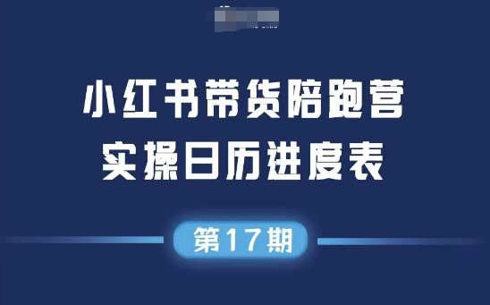 小红书第17期带货陪跑营，不囤货，无不直播，无不投流，通过选品+笔记内容+测品+笔记铺量+矩阵运营打爆款-U9联盟