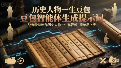 历史人物一生豆包智能体生成提示词，让你快速制作历史人物一生类视频，简单易上手-U9联盟