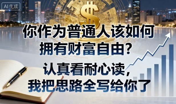付费文章：你作为普通人该如何拥有财富自由？认真看耐心读，我把思路全写给你了-U9联盟