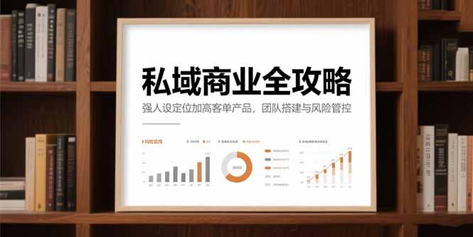 私域商业全攻略，强人设定位加高客单产品，团队搭建与风险管控-U9联盟