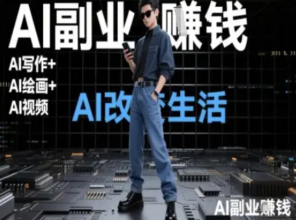 AI改变生活(Ai写作+AI绘画+Ai视频)，AI副业挣钱-U9联盟