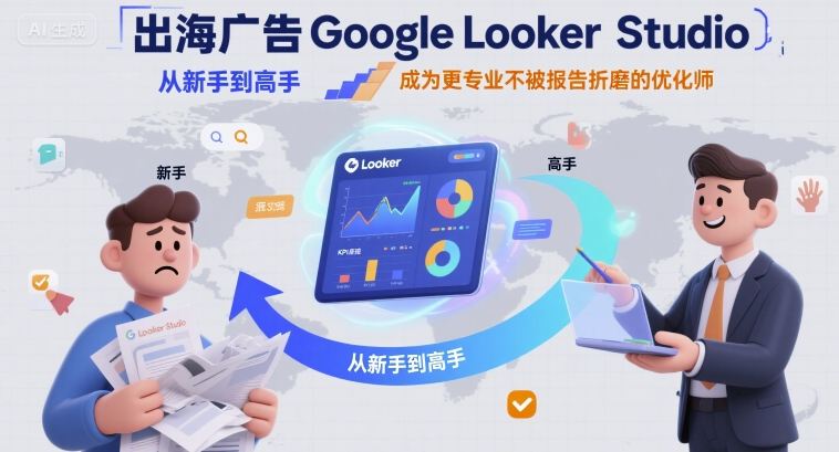 出海广告Google Looker Studio从新手到高手，成为更专业不被报告折磨的优化师-U9联盟