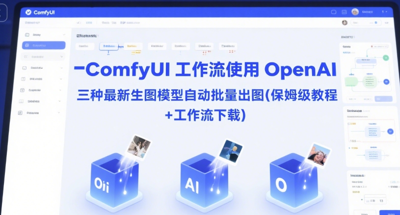 ComfyUI 工作流使用 OpenAI 三种最新生图模型自动批量出图(保姆级教程+工作流下载)-U9联盟
