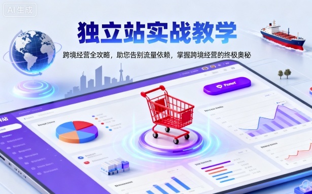 独立站实战教学，跨境经营全攻略，助您告别流量依赖，掌握跨境经营的终极奥-U9联盟