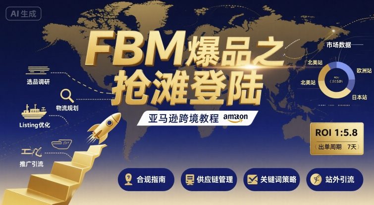 FBM爆品之抢滩登陆-亚马逊跨境教程-U9联盟