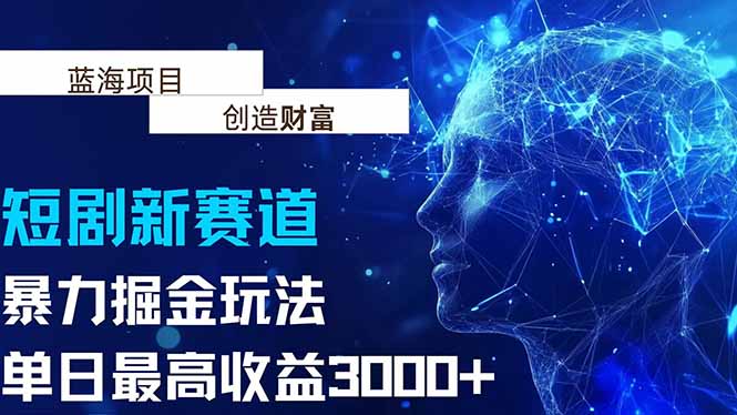 抖音新赛道，暴力掘金玩法，单日收益最高3000+-U9联盟