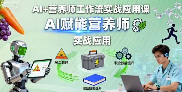AI+营养师工作流实战应用课，AI赋能营养师-U9联盟