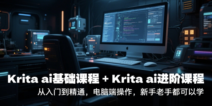 krita ai基础课程+Krita ai进阶课程，从入门到精通，电脑端操作，新手老手都可以学-U9联盟