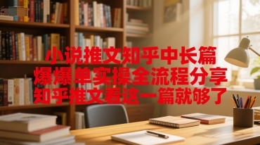 小说推文知乎中长篇爆单实操全流程分享，知乎推文看这一篇就够了-U9联盟