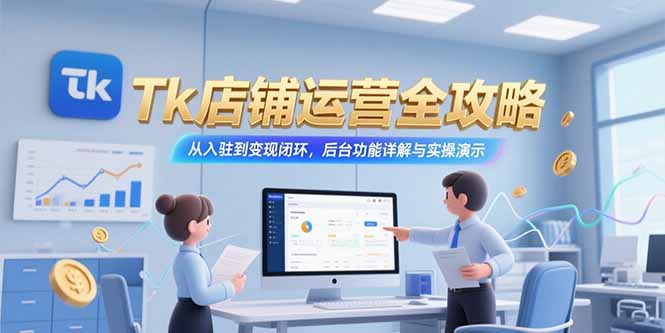 Tk店铺运营全攻略，从入驻到变现闭环，后台功能详解与实操演示-U9联盟