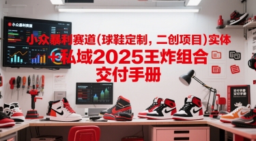 小众暴利赛道(球鞋定制，二创项目)实体+私域2025王炸组合  交付手册-U9联盟
