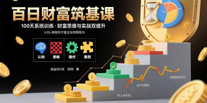 百日财富筑基课：认知+策略+实操+案例拆解  实现从创富到守富全周期能力-U9联盟