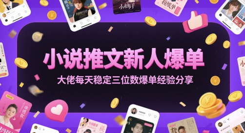 小说推文新人爆单大佬每天稳定三位数爆单经验分享-U9联盟