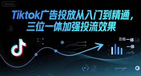 Tiktok广告投放从入门到精通，三位一体加强投流效果-U9联盟