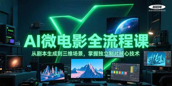 AI微电影全流程课，从剧本生成到三维场景，掌握独立制片核心技术-U9联盟