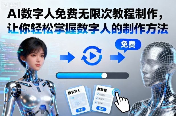 AI数字人免费无限次教程制作，让你轻松掌握数字人的制作方法-U9联盟