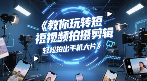 教你玩转短视频拍摄剪辑，轻松拍出手机大片-U9联盟