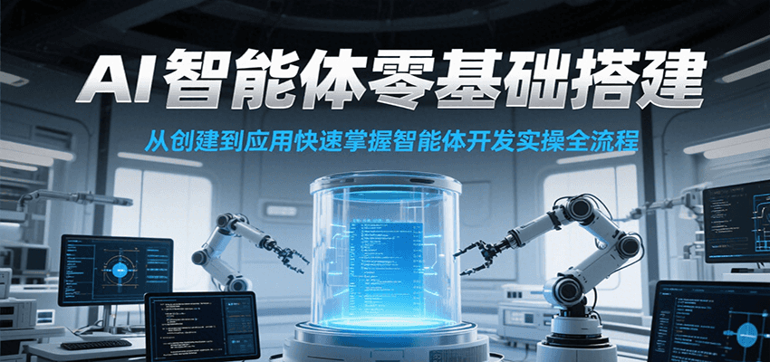 AI智能体零基础搭建实操课，从创建到应用快速掌握智能体开发全流程！-U9联盟