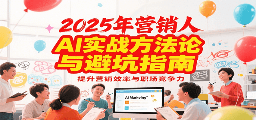 2025年营销实战方法论与避坑指南，利用AI提升营销效率与职场竞争力-U9联盟