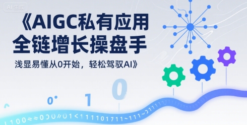 AIGC私有化应用全链增长操盘手，浅显易懂从0开始，轻松驾驭AI-U9联盟