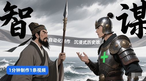 扣子工作流一键生成沉浸式历史故事，一天工作量，3分钟搞定-U9联盟