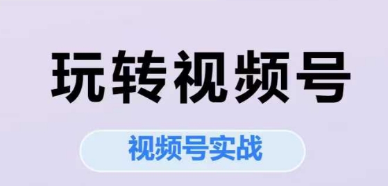 玩转视频号，视频号实战系列课-U9联盟
