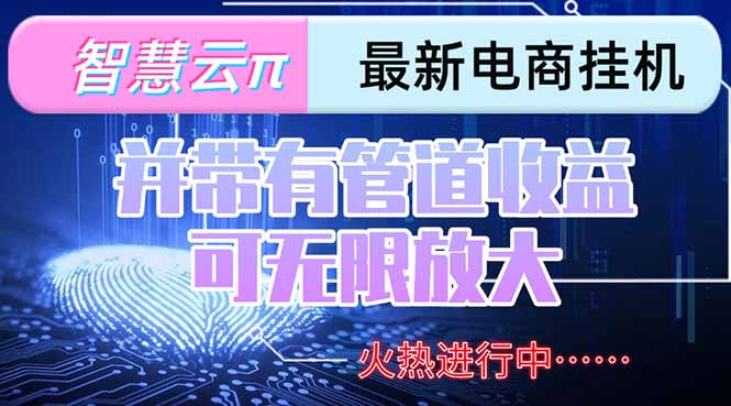 智慧云π电脑挂机单机每天收益300—500+ 并带有团队管道收益 可无限放大-U9联盟