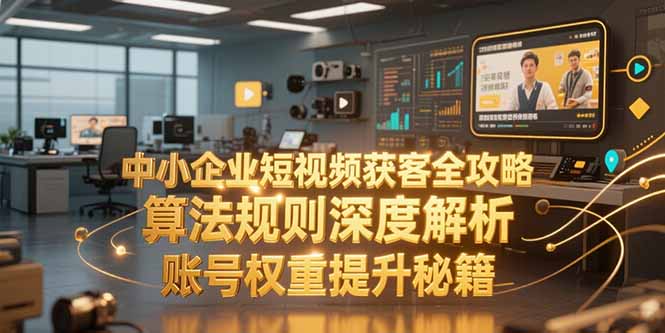 中小企业短视频获客全攻略，算法规则深度解析，账号权重提升秘籍-U9联盟