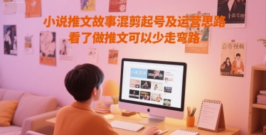 小说推文故事混剪起号及运营思路，看了做推文可以少走弯路-U9联盟
