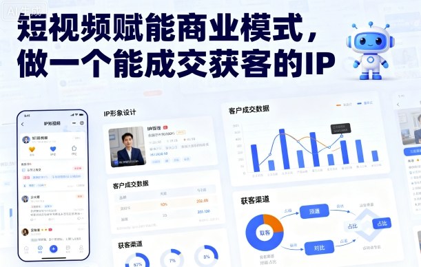 短视频赋能商业模式，做一个能成交获客的IP-U9联盟