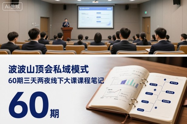 波波山顶会私域模式60期三天两夜线下大课课程笔记(文档)-U9联盟